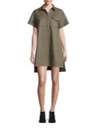 T By Alexander Wang Cotton Collared Dress
