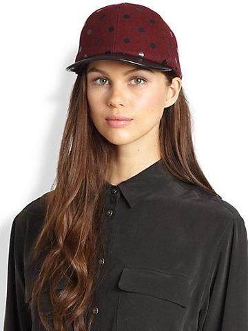 Eugenia Kim Darien Wool & Leather Baseball Hat
