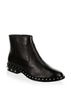 Schutz Studded Leather Boots