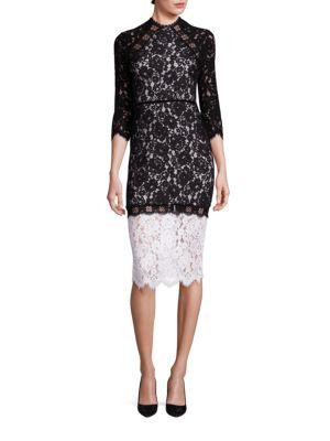Alexis Whitney Lace Colorblock Dress