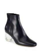 The Row Bowin Lucite Heel Leather Booties