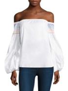 Petersyn Cotton Off-the-shoulder Top