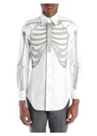 Thom Browne Embroidered Skeleton Button-down Shirt