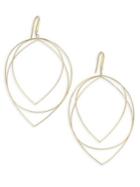 Lana Jewelry Wire Large New Three-tier Teardrop Earrings
