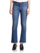 Stella Mccartney Skinny Kick-flare Frayed-hem Jeans
