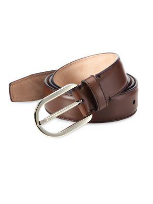 Bally Calf Leather & Metal Belt