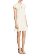 Red Valentino Cape Layered Flutter Dress