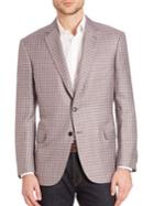 Brioni Wool & Silk Blend Plaid Sport Coat