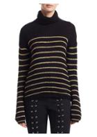 A.l.c. Elisa Metallic Stripe Turtleneck Sweater
