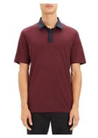 Theory Incisive Silk-blend Contrast Polo