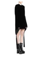 Saint Laurent Bell Sleeve Velvet Mini Dress