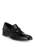 Salvatore Ferragamo Antoane Patent Leather Slip-on Loafers