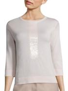 Piazza Sempione Sequin Embellished Sweater