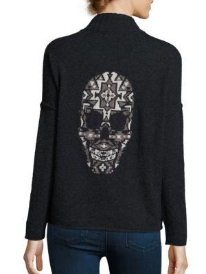 360 Cashmere Sigil Aztec Skull Cashmere Sweater
