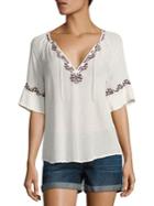 Paige Chessa Embroidered Blouse