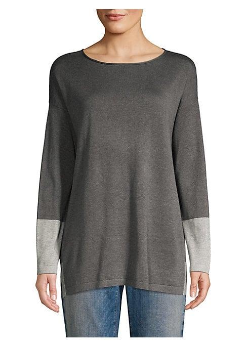 Eileen Fisher Colorblock Knit Tunic