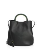 Marni Leather Crossbody Bucket Bag