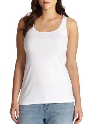 Eileen Fisher, Plus Size System Organic Cotton Tank Top