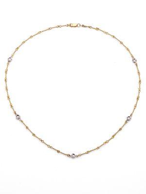 Roberto Coin Diamond & 18k Yellow Gold Station Necklace/16