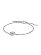 David Yurman Cable Collectibles Heart Charm Bracelet With Diamonds And 18k Gold