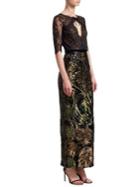 Marchesa Notte Sequin And Lace Gown