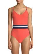 Shan One-piece Tricolor Swimsuit