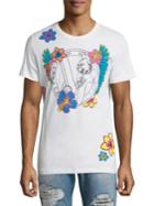 Versace Jeans Bianco Floral Logo Tee