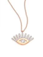 Kismet By Milka Evil Eye Diamond & 14k Rose Gold Pendant Necklace