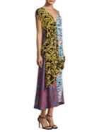 Diane Von Furstenberg Multicolored Silk Dress