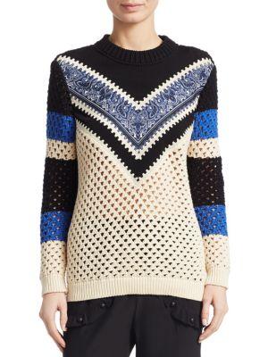 Redvalentino Crochet Knit Sweater