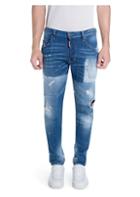 Dsquared2 Distressed Light Patch Slim-fit Jeans