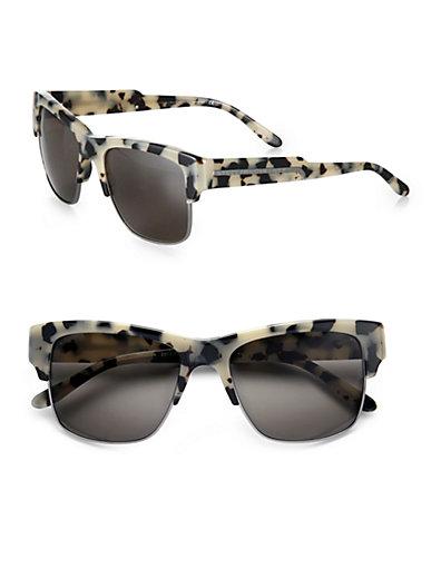 Stella Mccartney Oversized Square Sunglasses/grey Tortoise