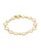 Temple St. Clair Single Round Diamond, Royal Blue Moonstone & 18k Yellow Gold Bracelet