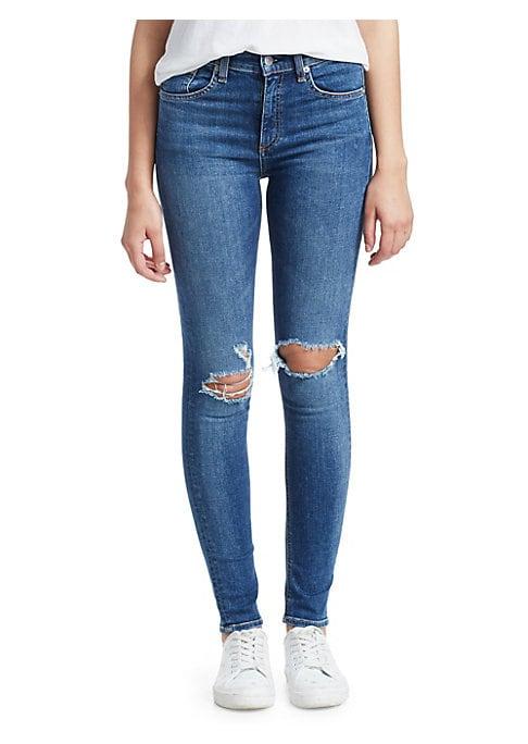 Rag & Bone Bonnie High-rise Distressed Skinny Jeans