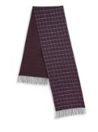 Saks Fifth Avenue Collection By Johnstons Grid Scarf