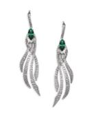 Adriana Orsini Lush Crystal Leverback Earrings