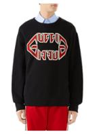 Gucci Metal Gucci Print Sweatshirt
