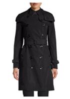 Burberry Kensington Hooded Double-breasted Trench Coat