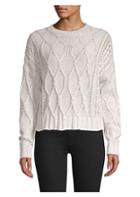 360 Cashmere Alice Cable Knit Cropped Sweater