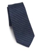 Saks Fifth Avenue Modern Striped Wool Blend Tie