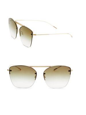 Oliver Peoples Ziane, 61mm, Mirrored Round Sunglasses
