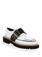 Burberry Almond Toe Leather Loafers