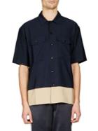 Ami Colorblock Button-down Shirt