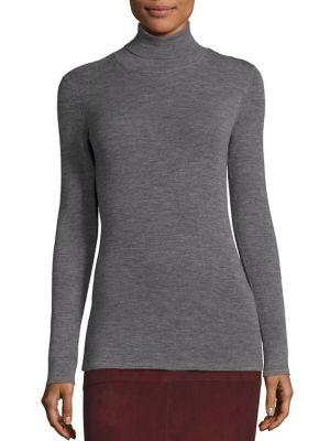 Eileen Fisher Merino Wool Rib-knit Turtleneck Sweater