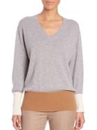Agnona Colorblock Cashmere Sweater
