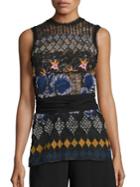 Yigal Azrouel Tropical Lace Top