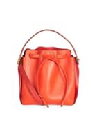 Anya Hindmarch Small Leather Shoelace Drawstring Bucket Bag