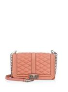 Rebecca Minkoff Diamond Quilted Love Nubuck Leather Crossbody Bag