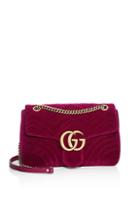 Gucci Gg Marmont Medium Velvet Shoulder Bag