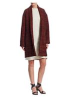 Isabel Marant Etoile Wool-blend Open Front Plaid Jacket
